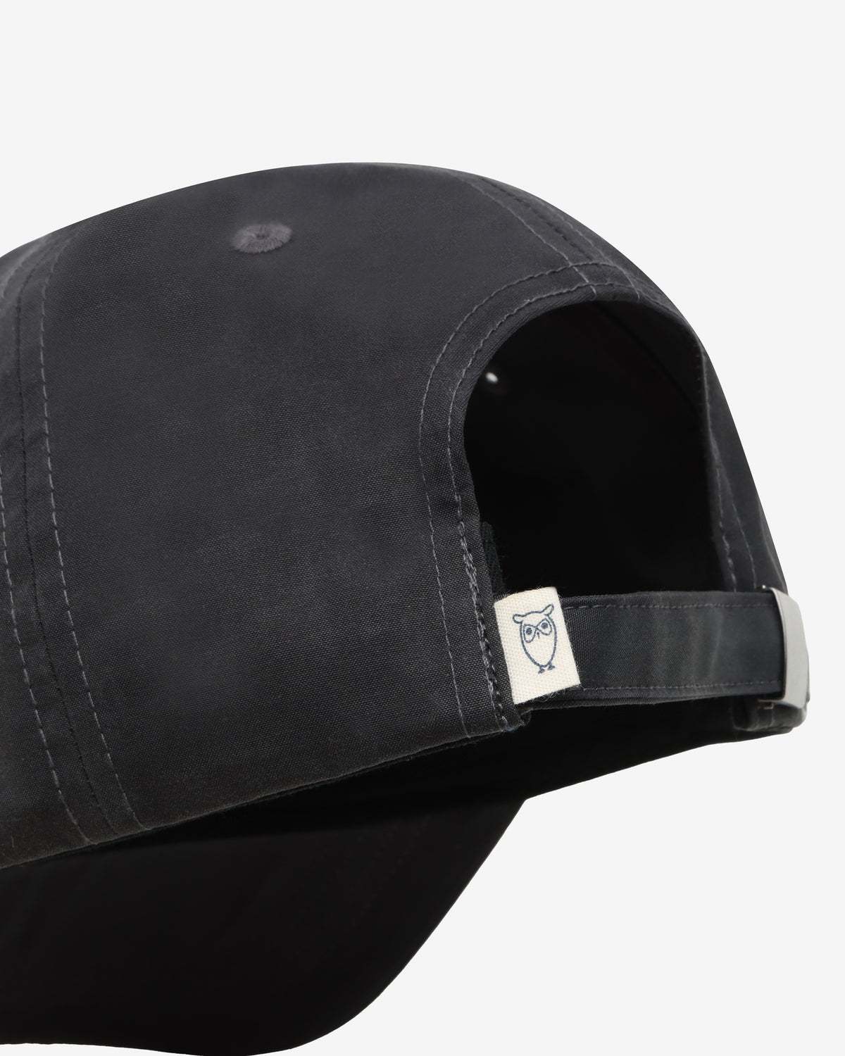 KnowledgeCotton Apparel - UNI Vent canvas 200 cap Caps 1300 Black Jet