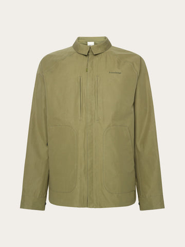 KnowledgeCotton Apparel - MEN Vent canvas 200 jacket Jackets 1068 Burned Olive