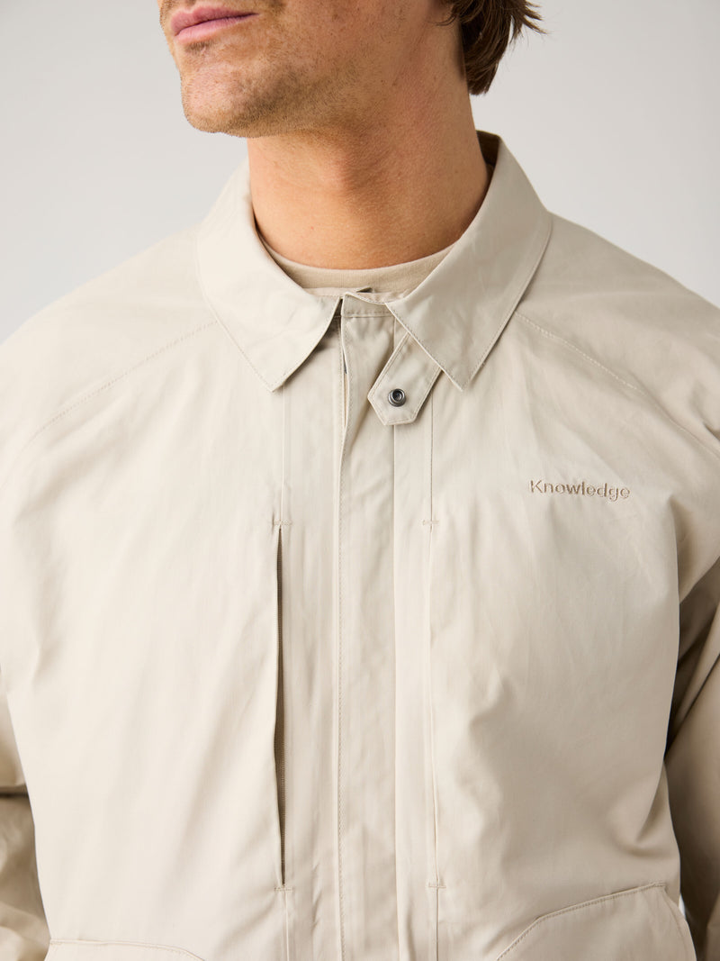 KnowledgeCotton Apparel - MEN Vent canvas 200 jacket Jackets 1228 Light feather gray