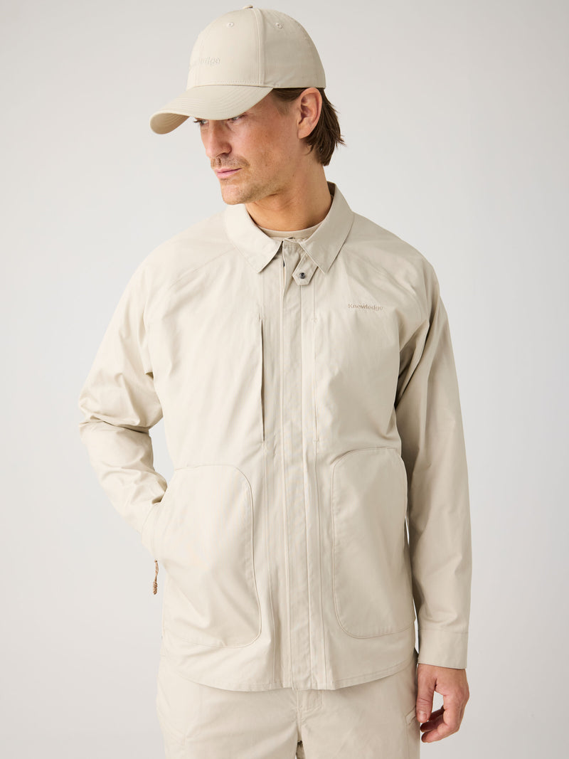 KnowledgeCotton Apparel - MEN Vent canvas 200 jacket Jackets 1228 Light feather gray