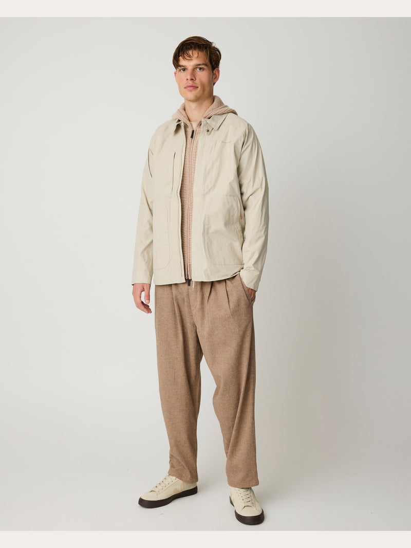 KnowledgeCotton Apparel - MEN Vent canvas 200 jacket Jackets 1228 Light feather gray