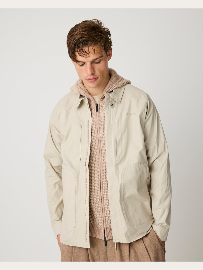 KnowledgeCotton Apparel - MEN Vent canvas 200 jacket Jackets 1228 Light feather gray