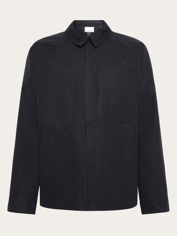 KnowledgeCotton Apparel - MEN Vent canvas 200 jacket Jackets 1300 Black Jet