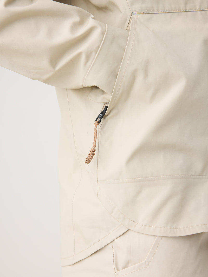 KnowledgeCotton Apparel - WMN Vent canvas 200 jacket Jackets 1228 Light feather gray