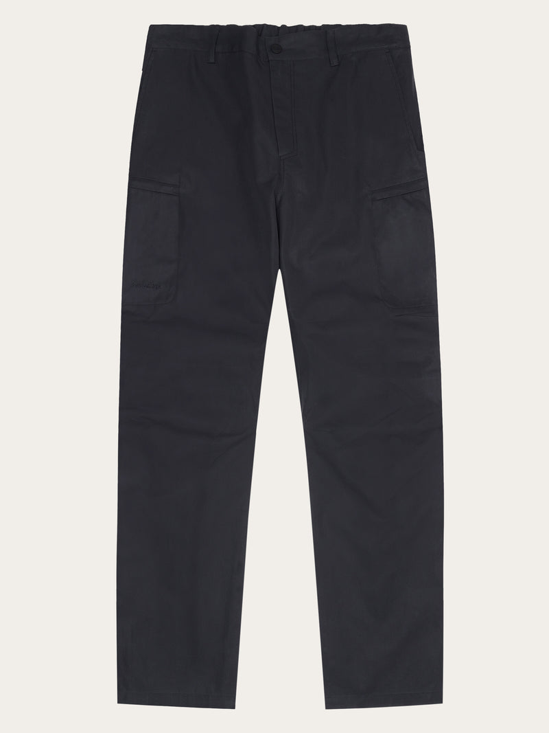 KnowledgeCotton Apparel - MEN Vent canvas 200 pants Pants 1300 Black Jet