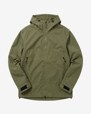 KnowledgeCotton Apparel - MEN Vent canvas 200 shell jacket Jackets 1068 Burned Olive