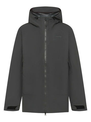 KnowledgeCotton Apparel - MEN Vent canvas 200 shell jacket Jackets 1300 Black Jet