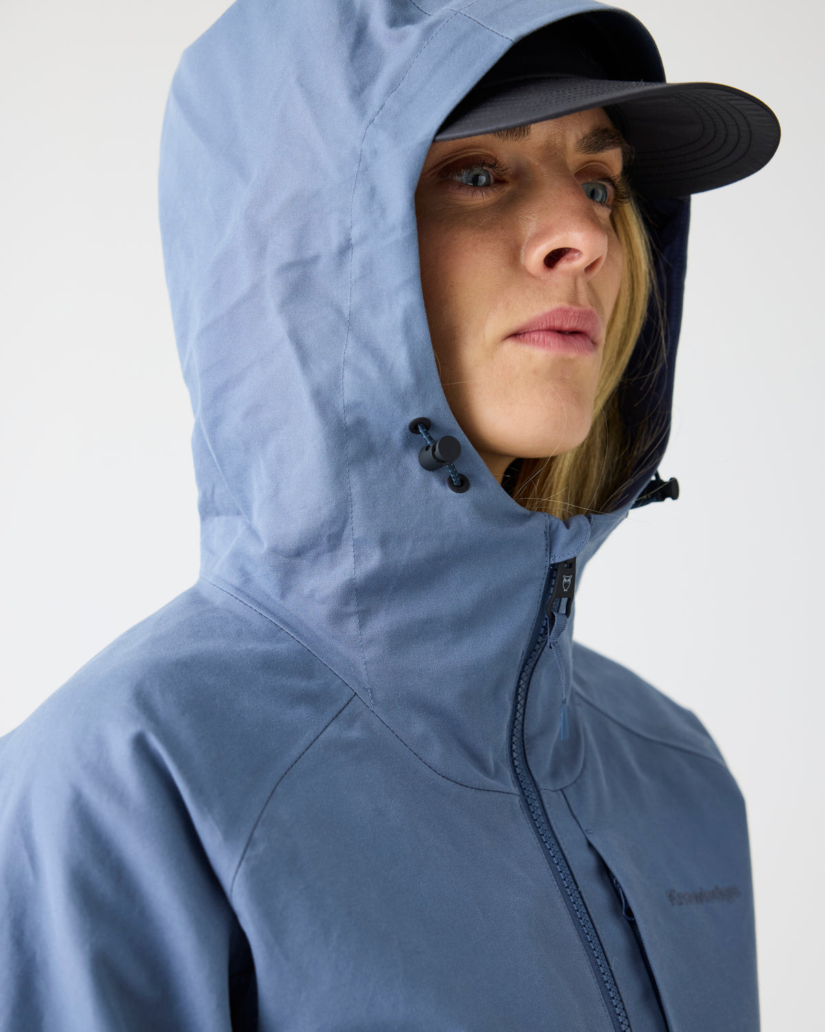 KnowledgeCotton Apparel - WMN Vent canvas 270 shell jacket Jackets 1226 Vintage Indigo