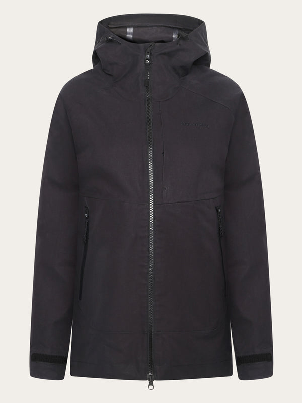 KnowledgeCotton Apparel - WMN Vent canvas 270 shell jacket Jackets 1300 Black Jet