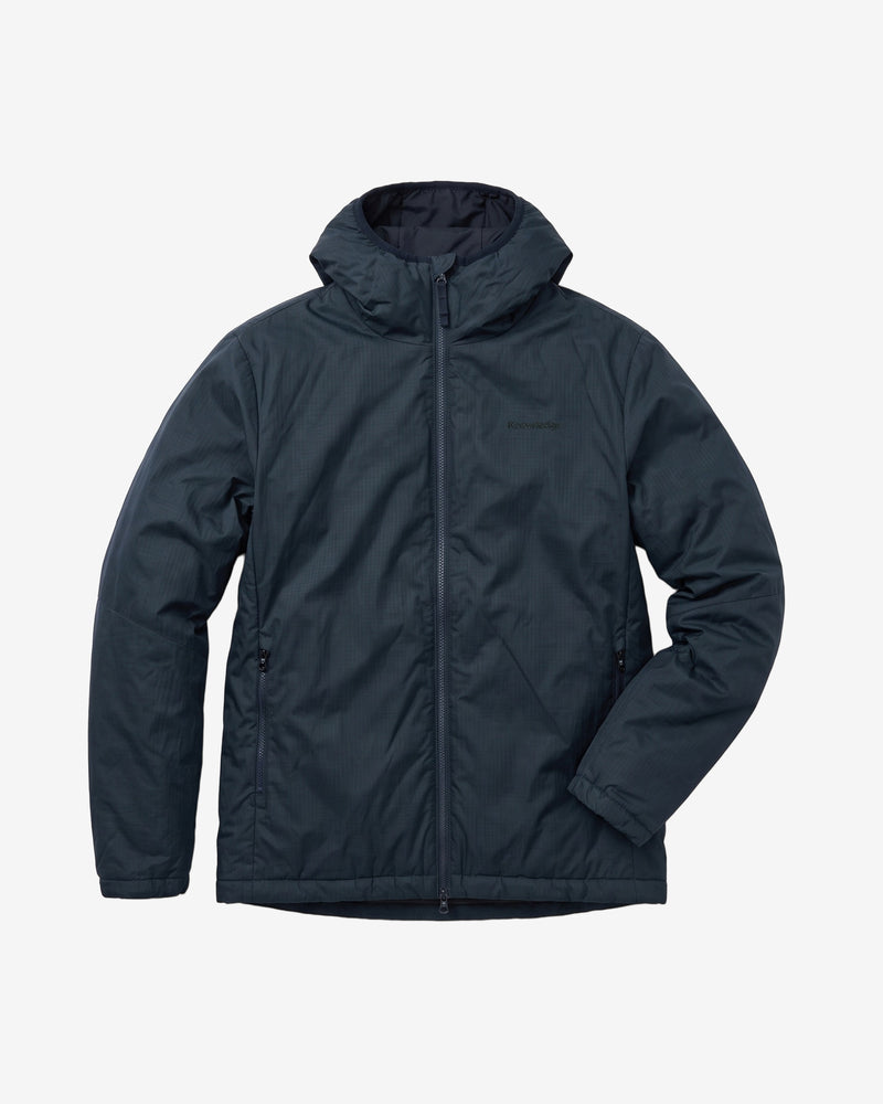 KnowledgeCotton Apparel - WMN Vent ripstop 140 insulated jacket Jackets 1001 Total Eclipse