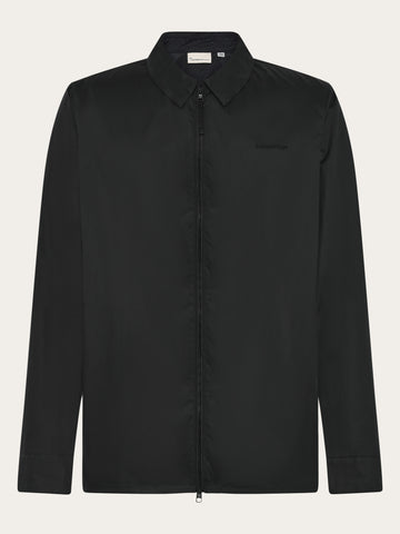 KnowledgeCotton Apparel - MEN Vent ripstop 90 overshirt Overshirts 1300 Black Jet