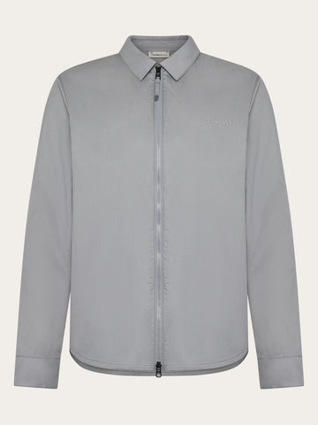 KnowledgeCotton Apparel - WMN Vent ripstop 90 overshirt Overshirts 1493 Ultimate Grey