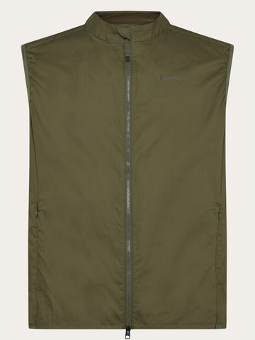 KnowledgeCotton Apparel - MEN Vent ripstop 90 vest Vests 1068 Burned Olive