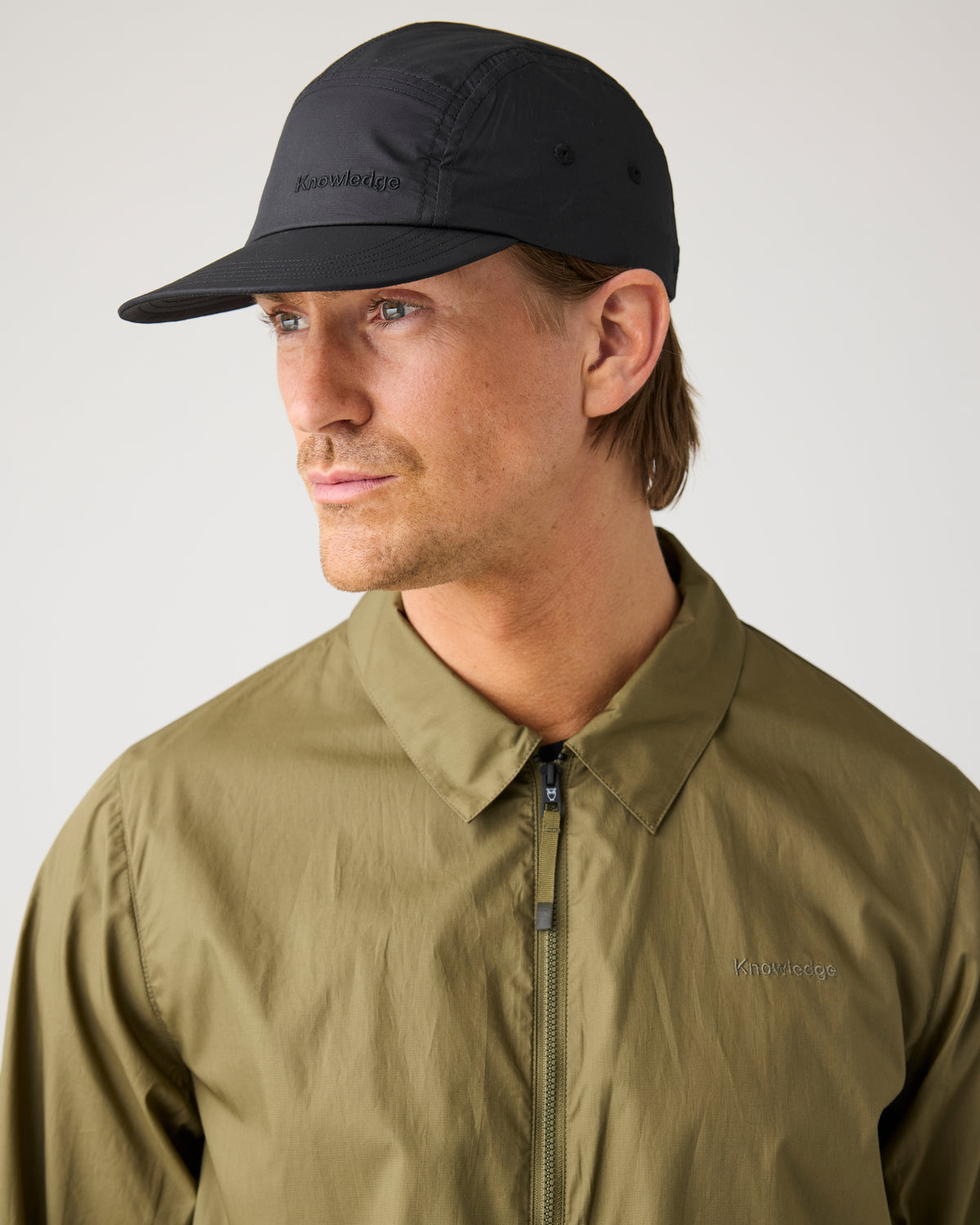KnowledgeCotton Apparel - UNI Vent riptop 90 5-panel cap Caps 1300 Black Jet