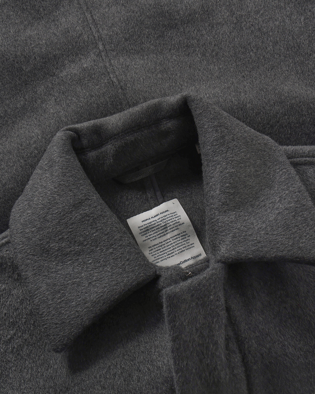 KnowledgeCotton Apparel - MEN Wool Jacket Jackets 1073 Dark Grey Melange