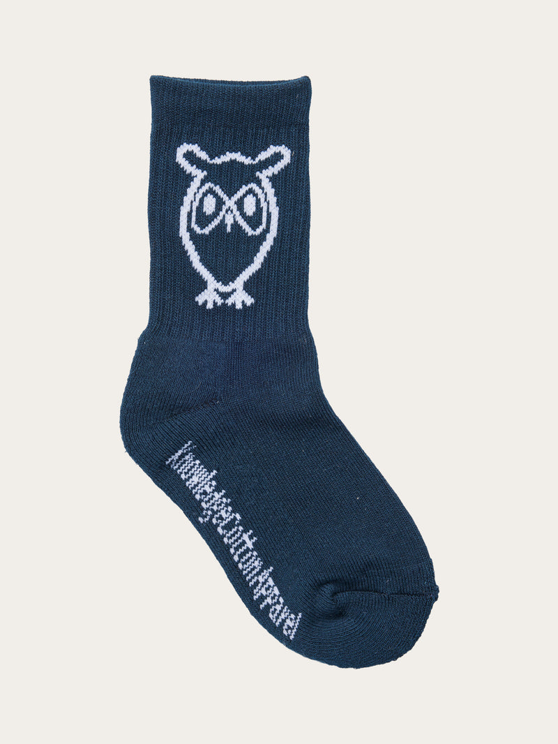 KnowledgeCotton Apparel - YOUNG 1-pack tennis sock Socks 1001 Total Eclipse