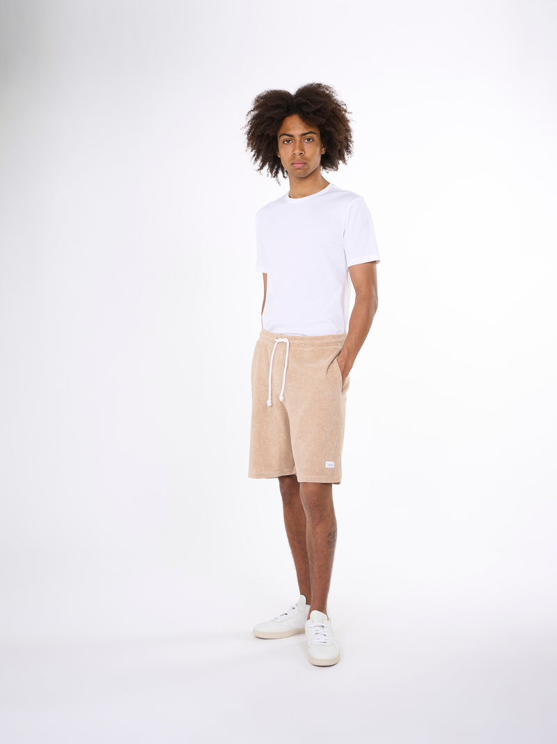 KnowledgeCotton Apparel - MEN Casual terry shorts Shorts 1347 Safari