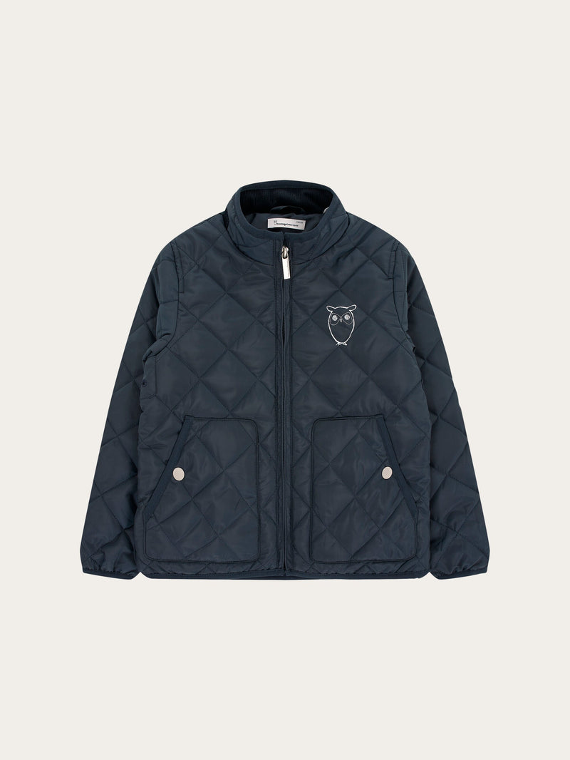 KnowledgeCotton Apparel - YOUNG REED quilted jacket Jackets 1001 Total Eclipse