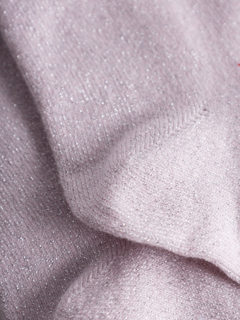 KnowledgeCotton Apparel - WMN Single pack glitter socks Socks 1378 Parfait Pink