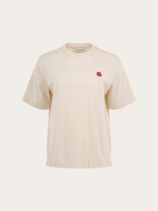 KnowledgeCotton Apparel - WMN T-shirt REBORN™ T-shirts & Tops 1348 Buttercream